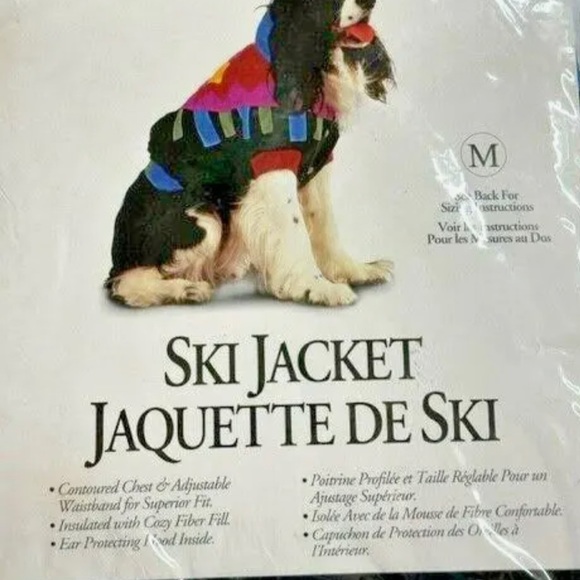 Retro Pet Puffy Hoodie Jacket PufferNeon Geometric Pattern Button Snap Dog Cat - Picture 8 of 9